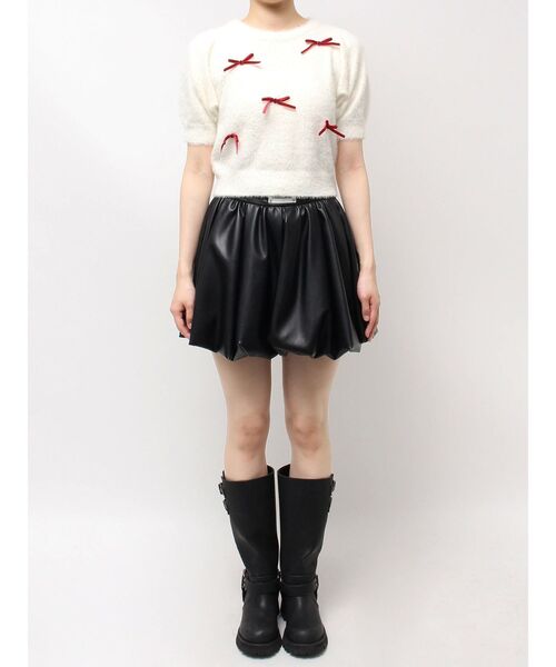 CALNAMUR（カルナムール）の「メニーリボンシャギーニット（ニット/セーター・レディース・ブラック/ライトブルー/ホワイト・FREE）」の20枚目の写真