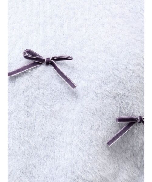 CALNAMUR（カルナムール）の「メニーリボンシャギーニット（ニット/セーター・レディース・ブラック/ライトブルー/ホワイト・FREE）」の22枚目の写真