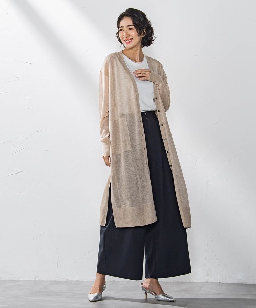 la.f…（ラエフ）の「タックボリュームワイドパンツ≪洗濯機で洗える≫（その他パンツ・レディース・グリーン/ブラック・9号/7号）」の13枚目の写真