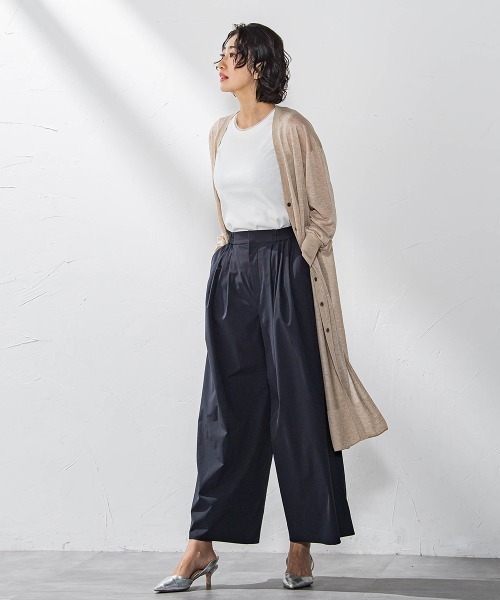 la.f…（ラエフ）の「タックボリュームワイドパンツ≪洗濯機で洗える≫（その他パンツ・レディース・グリーン/ブラック・9号/7号）」の19枚目の写真