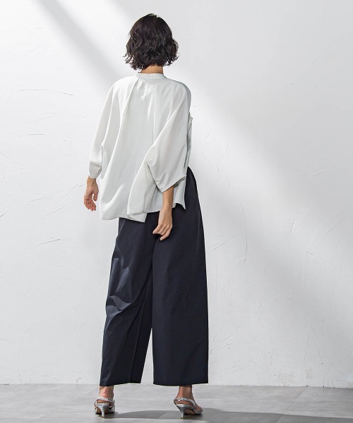 la.f…（ラエフ）の「タックボリュームワイドパンツ≪洗濯機で洗える≫（その他パンツ・レディース・グリーン/ブラック・9号/7号）」の22枚目の写真