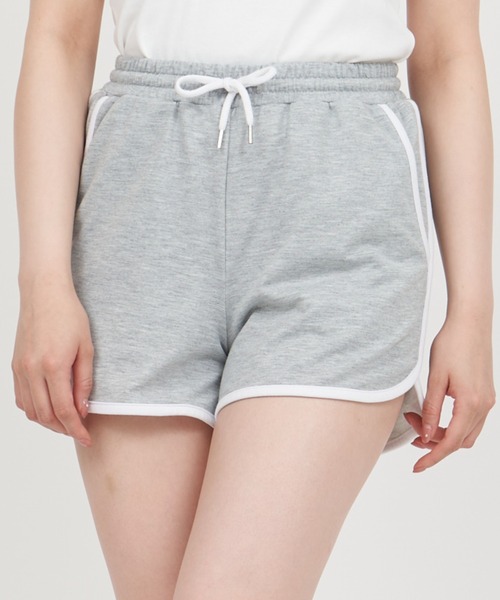 ROYAL PARTY（ロイヤルパーティー）の「配色カットショートパンツ（その他パンツ・レディース・グレー/オフホワイト/ブラック・FREE）」の3枚目の写真