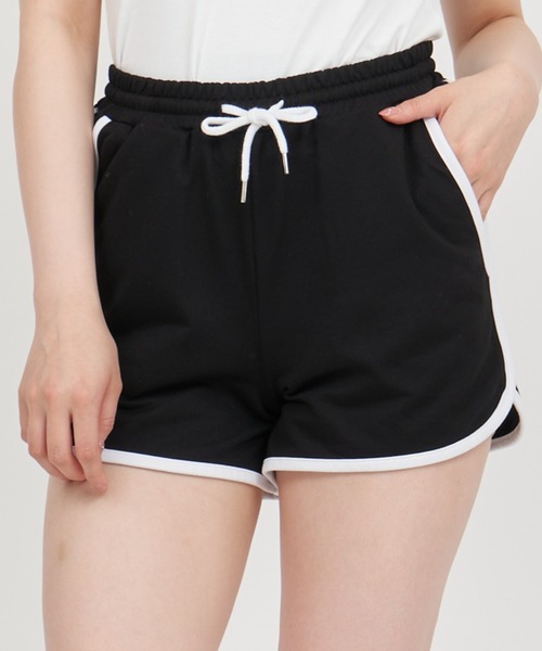 ROYAL PARTY（ロイヤルパーティー）の「配色カットショートパンツ（その他パンツ・レディース・グレー/オフホワイト/ブラック・FREE）」の2枚目の写真