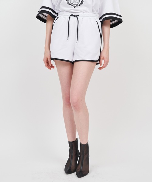 ROYAL PARTY（ロイヤルパーティー）の「配色カットショートパンツ（その他パンツ・レディース・グレー/オフホワイト/ブラック・FREE）」の10枚目の写真