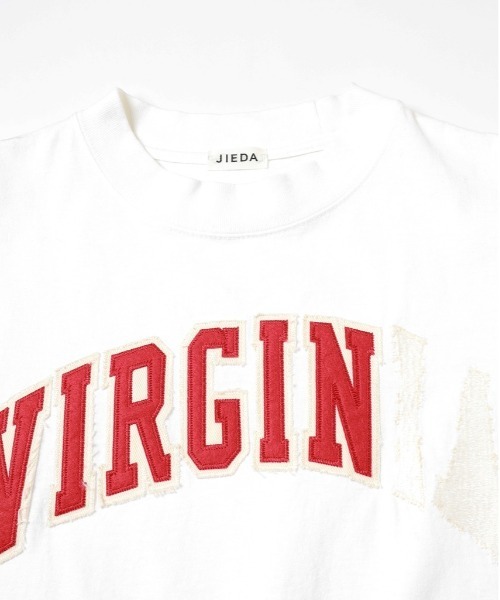 JIEDA(ジエダ)の「PIGMENT VIRGINIA TEE(Tシャツ/カットソー・メンズ・ホワイト/ブラウン/ブラック・1/2)」の4枚目の写真