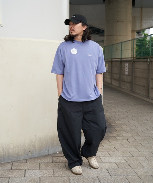 DISCUS ATHLETIC(ディスカス アスレチック)の「DISCUS ATHLETIC ディスカス アスレティック 裾ドロスト付きTシャツ(Tシャツ/カットソー・メンズ・ブルー系/ベージュ/ライトグレー/グリーン/ブラック・M/L)」の9枚目の写真