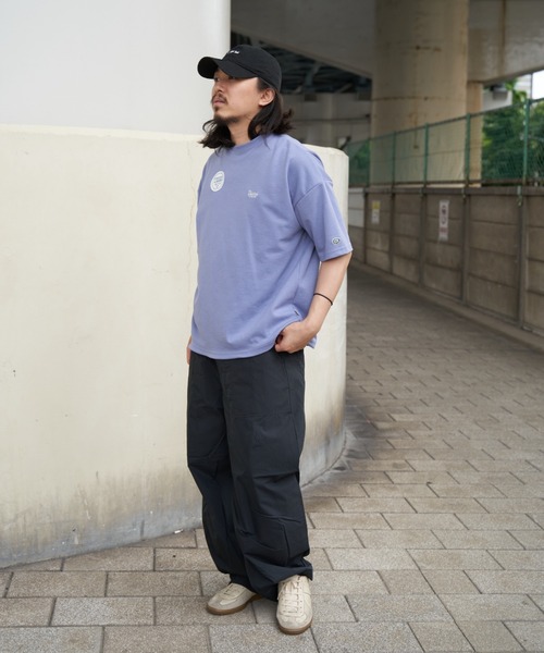 DISCUS ATHLETIC(ディスカス アスレチック)の「DISCUS ATHLETIC ディスカス アスレティック 裾ドロスト付きTシャツ(Tシャツ/カットソー・メンズ・ブルー系/ベージュ/ライトグレー/グリーン/ブラック・M/L)」の10枚目の写真