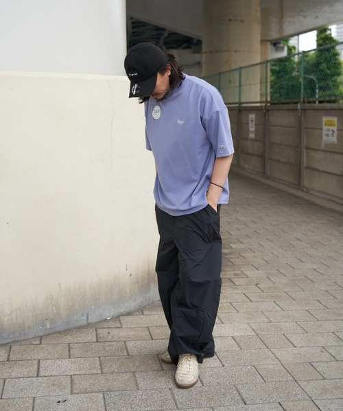 DISCUS ATHLETIC(ディスカス アスレチック)の「DISCUS ATHLETIC ディスカス アスレティック 裾ドロスト付きTシャツ(Tシャツ/カットソー・メンズ・ブルー系/ベージュ/ライトグレー/グリーン/ブラック・M/L)」の12枚目の写真