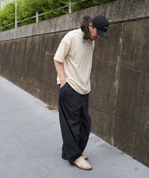 DISCUS ATHLETIC(ディスカス アスレチック)の「DISCUS ATHLETIC ディスカス アスレティック 裾ドロスト付きTシャツ(Tシャツ/カットソー・メンズ・ブルー系/ベージュ/ライトグレー/グリーン/ブラック・M/L)」の20枚目の写真