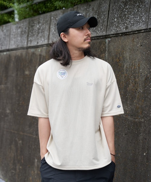 DISCUS ATHLETIC(ディスカス アスレチック)の「DISCUS ATHLETIC ディスカス アスレティック 裾ドロスト付きTシャツ(Tシャツ/カットソー・メンズ・ブルー系/ベージュ/ライトグレー/グリーン/ブラック・M/L)」の16枚目の写真
