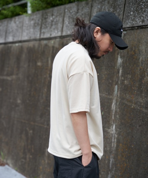 DISCUS ATHLETIC(ディスカス アスレチック)の「DISCUS ATHLETIC ディスカス アスレティック 裾ドロスト付きTシャツ(Tシャツ/カットソー・メンズ・ブルー系/ベージュ/ライトグレー/グリーン/ブラック・M/L)」の19枚目の写真