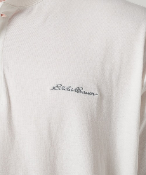 Eddie Bauer(エディーバウアー)の「クラシック ロゴ刺繍 ヘンリーネック Tシャツ(Tシャツ/カットソー・メンズ・ホワイト/ネイビー/オレンジ・L/M/XXL/S/XL)」の13枚目の写真