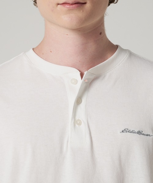 Eddie Bauer(エディーバウアー)の「クラシック ロゴ刺繍 ヘンリーネック Tシャツ(Tシャツ/カットソー・メンズ・ホワイト/ネイビー/オレンジ・L/M/XXL/S/XL)」の12枚目の写真