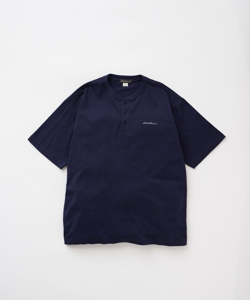 Eddie Bauer(エディーバウアー)の「クラシック ロゴ刺繍 ヘンリーネック Tシャツ(Tシャツ/カットソー・メンズ・ホワイト/ネイビー/オレンジ・L/M/XXL/S/XL)」の22枚目の写真