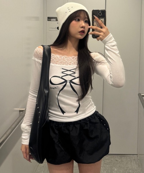 SETUPEXE（セットアップイーエックスイー）の「PUMPKIN SHORT PANTS（その他パンツ・レディース・ブラック/チャコール/チェック・フリー）」の8枚目の写真