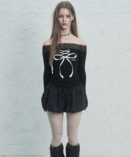 SETUPEXE（セットアップイーエックスイー）の「PUMPKIN SHORT PANTS（その他パンツ・レディース・ブラック/チャコール/チェック・フリー）」の20枚目の写真