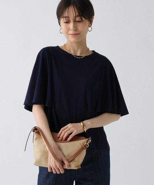 Elura（エルーラ）の「ドレスアップケーププルオーバー/494672（Tシャツ/カットソー・レディース・ブラック/ホワイト/ブラウン/ネイビー・MEDIUM/LARGE）」の22枚目の写真