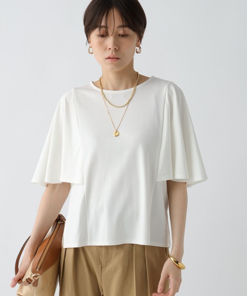 Elura（エルーラ）の「ドレスアップケーププルオーバー/494672（Tシャツ/カットソー・レディース・ブラック/ホワイト/ブラウン/ネイビー・MEDIUM/LARGE）」の19枚目の写真
