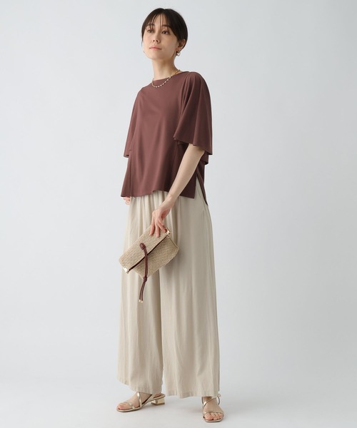 Elura（エルーラ）の「ドレスアップケーププルオーバー/494672（Tシャツ/カットソー・レディース・ブラック/ホワイト/ブラウン/ネイビー・MEDIUM/LARGE）」の16枚目の写真