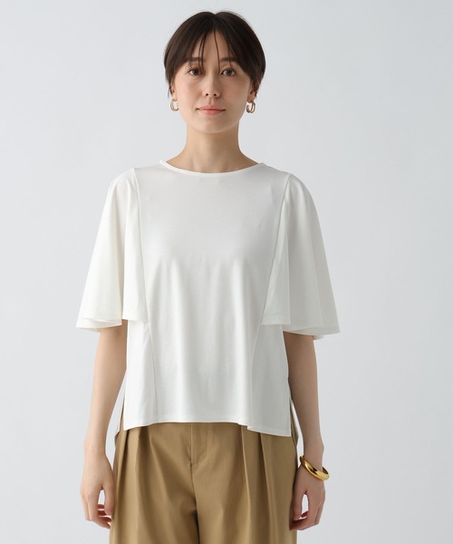 Elura（エルーラ）の「ドレスアップケーププルオーバー/494672（Tシャツ/カットソー・レディース・ブラック/ホワイト/ブラウン/ネイビー・MEDIUM/LARGE）」の13枚目の写真