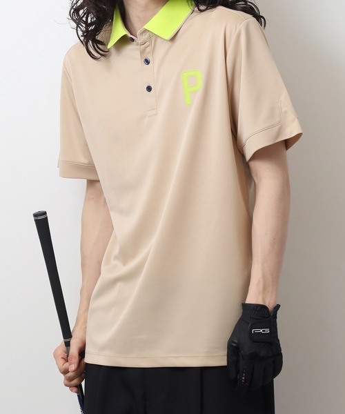 セール】ゴルフ P ストレッチカノコ PロゴS/S ポロ（ポロシャツ