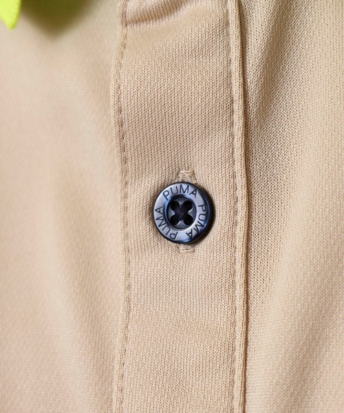 PUMA(プーマ)の「ゴルフ P ストレッチカノコ PロゴS/S ポロ(ポロシャツ・メンズ・ホワイト系その他/ベージュ系/ブラック・M/L/XL/S)」の19枚目の写真