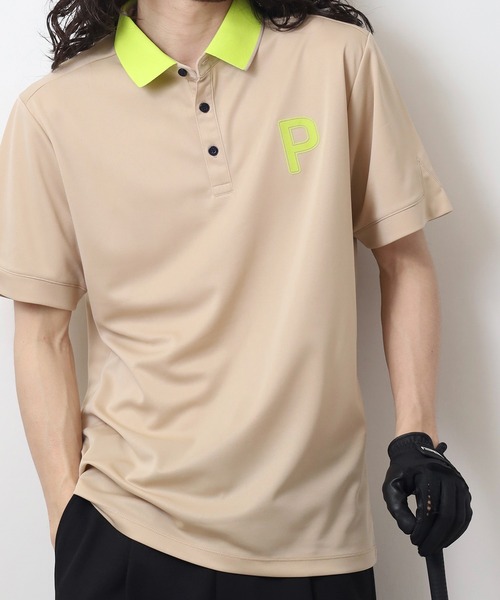 【新品値札付♬】ゴルフウェアPUMA ポロシャツとスカートセット　S セール】ゴルフ P ストレッチカノコ PロゴS/S ポロ（ポロシャツ