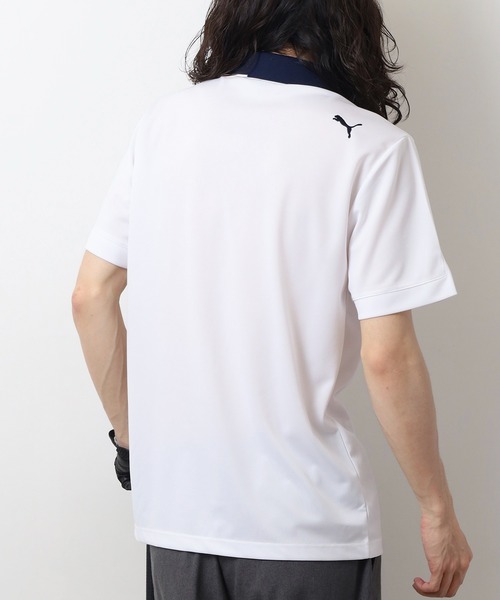 PUMA(プーマ)の「ゴルフ P ストレッチカノコ PロゴS/S ポロ(ポロシャツ・メンズ・ホワイト系その他/ベージュ系/ブラック・M/L/XL/S)」の4枚目の写真