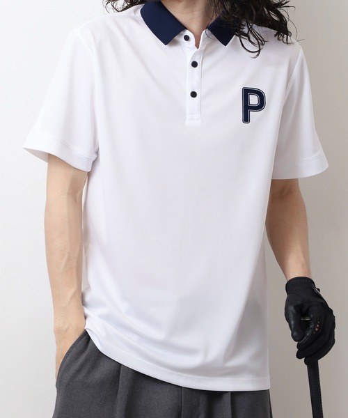 セール】ゴルフ P ストレッチカノコ PロゴS/S ポロ（ポロシャツ