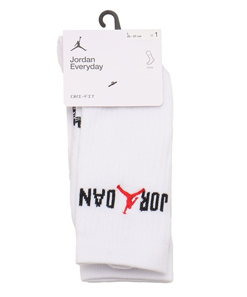JORDAN BRAND（ジョーダンブランド）の「JORDAN BRAND U J ED PLY CREW - 144 STR / ジョーダン エブリデイ クルー ソックス (1足) / NIKE【SP】（ソックス/靴下・メンズ・ホワイト/ブラック・23-25cm/27-29cm/25-27CM）」の3枚目の写真