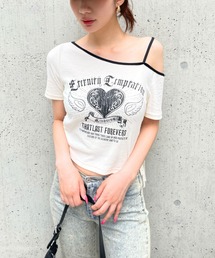 3.3 Field Trip／ハートプリントワンショルT