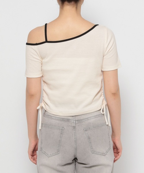 3.3 Field Trip (3.3フィールドトリップ)の「3.3 Field Trip/ハートプリントワンショルT(Tシャツ/カットソー・レディース・ブラック/ホワイト・FREE)」の18枚目の写真
