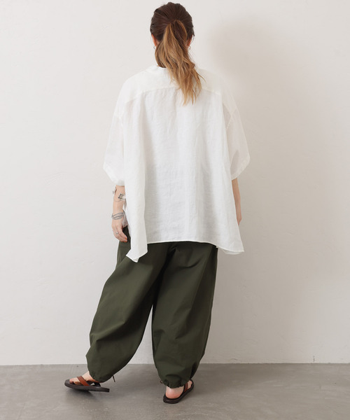 40リネンワッシャー Vスキッパーシャツ（シャツ/ブラウス）｜JOURNAL