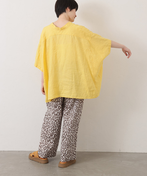 JOURNAL STANDARD LUXE(ジャーナルスタンダード ラックス)の「40リネンワッシャー Vスキッパーシャツ(シャツ/ブラウス・レディース・イエロー/ブラック/ホワイト・FREE)」の10枚目の写真
