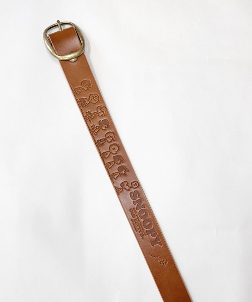 SNOOPY×OLD BETTY'S（スヌーピーカケルオールドベティーズ）の「【日本製】スヌーピー 【SNOOPY】 Embossed Leather Belt（ベルト・レディース・ブラウン系その他2/イエロー系2/イエロー系4/レッド系その他2/ブラウン系その他4/イエロー系1/ブラウン系その他3・FREE）」の14枚目の写真