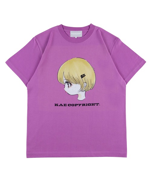 MEDICOM TOY LIFE ENTERTAINMENT（メディコムトイライフエンターテイメント）の「【MLE × KAE TANAKA】 TEE Design A（Tシャツ/カットソー・レディース・ラベンダー/ホワイト・LARGE/MEDIUM/SMALL/X-LARGE）」の2枚目の写真