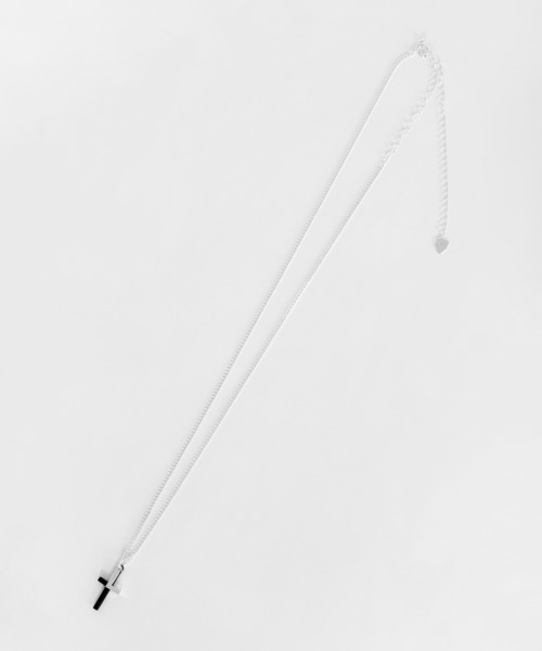 LAD MUSICIAN（ラッドミュージシャン）の「CROSS NECKLACE（ネックレス・メンズ・シルバー/ブラック・FREE）」の2枚目の写真