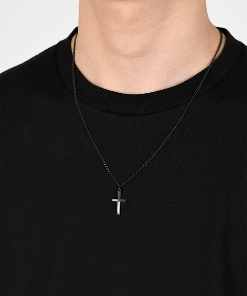 LAD MUSICIAN（ラッドミュージシャン）の「CROSS NECKLACE（ネックレス・メンズ・シルバー/ブラック・FREE）」の9枚目の写真
