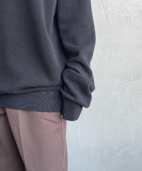 FRED PERRY（フレッドペリー）の「【WEB限定】[FRED PERRY/フレッドペリー] ワンポイントロゴ刺繍 クルーネックコットンニット（ニット/セーター・レディース・ブラック/キャメル・L/M/S）」の17枚目の写真