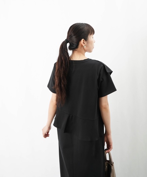 LUCA/LADY LUCK LUCA（ルカ/レディラックルカ）の「LC/LLL アシメフリルワンピース（ワンピース・レディース・ブラック/カーキ・FREE）」の9枚目の写真