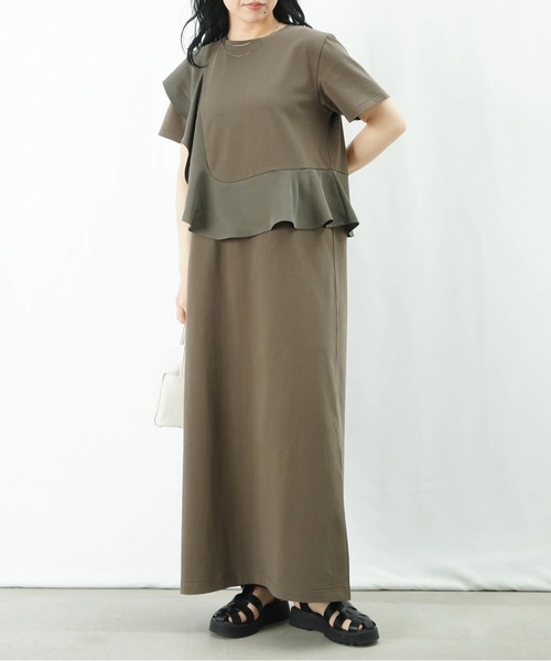 LUCA/LADY LUCK LUCA（ルカ/レディラックルカ）の「LC/LLL アシメフリルワンピース（ワンピース・レディース・ブラック/カーキ・FREE）」の11枚目の写真