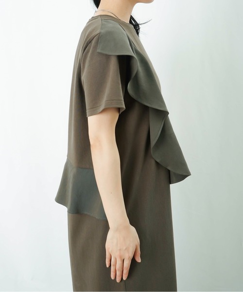 LUCA/LADY LUCK LUCA（ルカ/レディラックルカ）の「LC/LLL アシメフリルワンピース（ワンピース・レディース・ブラック/カーキ・FREE）」の18枚目の写真