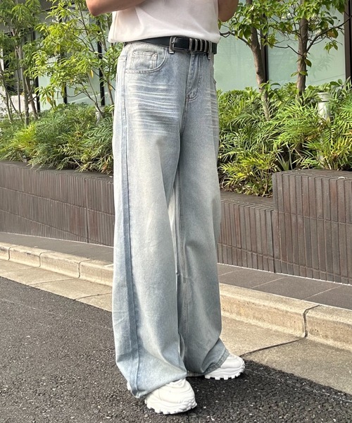 Otte(オッテ)の「ウォッシュブルーデニム(デニムパンツ・メンズ・ライトブルー・MEDIUM/SMALL/LARGE)」の1枚目の写真