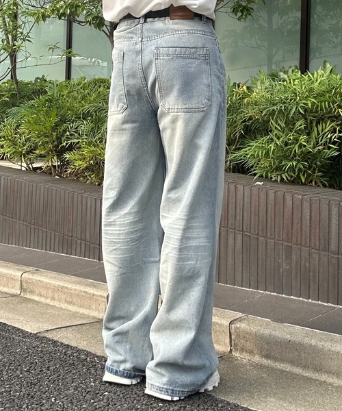 Otte(オッテ)の「ウォッシュブルーデニム(デニムパンツ・メンズ・ライトブルー・MEDIUM/SMALL/LARGE)」の3枚目の写真