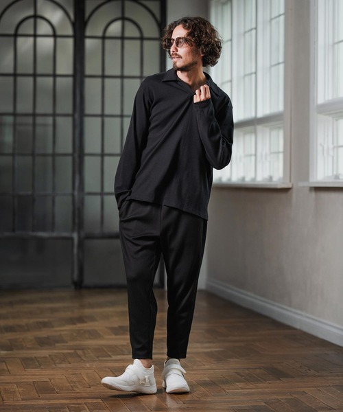 Magine(マージン)の「ms6175-Skipper Collar Polo スキッパーポロシャツ(ポロシャツ・メンズ・ホワイト/ブラック/チャコールグレー・48/46/44)」の21枚目の写真