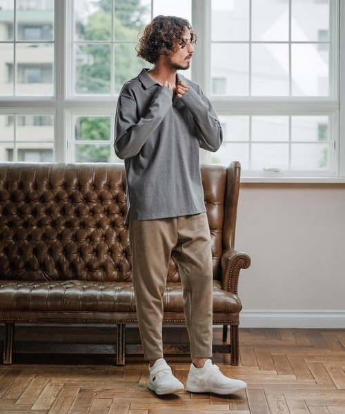 Magine(マージン)の「ms6175-Skipper Collar Polo スキッパーポロシャツ(ポロシャツ・メンズ・ホワイト/ブラック/チャコールグレー・48/46/44)」の14枚目の写真