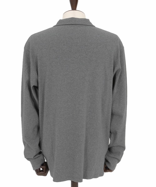 Magine(マージン)の「ms6175-Skipper Collar Polo スキッパーポロシャツ(ポロシャツ・メンズ・ホワイト/ブラック/チャコールグレー・48/46/44)」の9枚目の写真