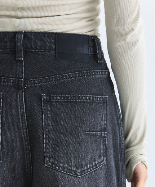 ブラックデニム ハイウエスト blackdia ocean ジーンズ デニム デニムパンツ ハイウエストワイド