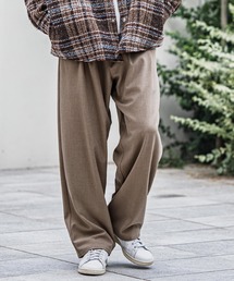 mp13917-Slacks Fabric Wide Straight Pants ワイドストレートパンツ