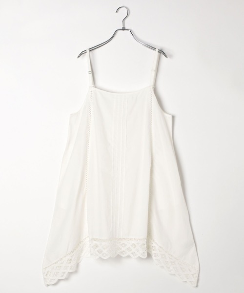 LEPSIM（レプシィム）の「レースキャミチュニック　491910（チュニック・レディース・オフホワイト/ブラック・FREE）」の9枚目の写真